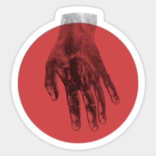 The hand of the artist Sticker